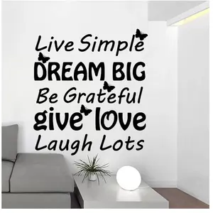 Ambiance-sticker Sticker citation Live simple, dream bigVendu parambiance-sticker