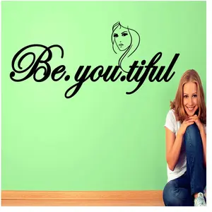 Ambiance-sticker Sticker citation Be.you.tiful femme pas cher