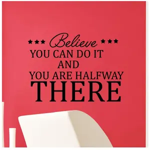 Ambiance-sticker Sticker citation Believen you can do itVendu parambiance-sticker