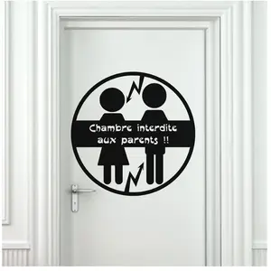 Ambiance-sticker Sticker citation Chambre interdite aux parents pas cher