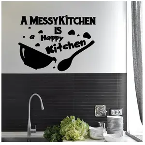 Ambiance-sticker Sticker cuisine citation A messy kitchenVendu parambiance-sticker