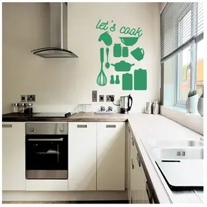 Ambiance-sticker Sticker citation cuisine Let's cookVendu parambiance-sticker