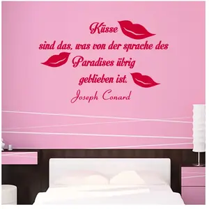 Ambiance-sticker Sticker citation Küsse sind das was von - Joseph conardVendu parambiance-sticker