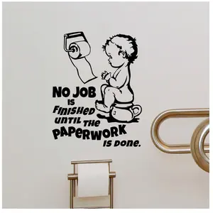 Ambiance-sticker Sticker citation wc The paperwork is doneVendu parambiance-sticker