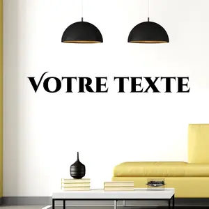 Ambiance-sticker Sticker Texte Personnalisable Classique Séduisant pas cher