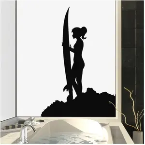 Ambiance-sticker Sticker surf Silhouette pas cher