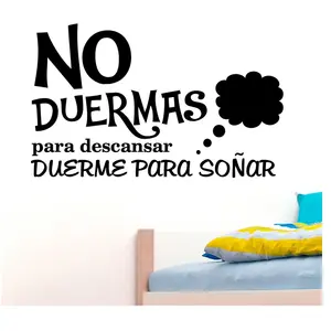 Ambiance-sticker Sticker citation chambre no duermas para descansarVendu parambiance-sticker