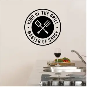 Sticker cuisine King of the grillVendu parambiance-sticker