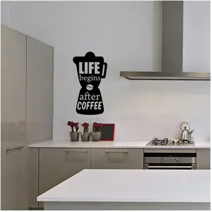 Sticker cuisine Life begins after coffeeVendu parambiance-sticker