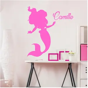Ambiance-sticker Sticker prénom personnalisable La jolie sirèneVendu parambiance-sticker