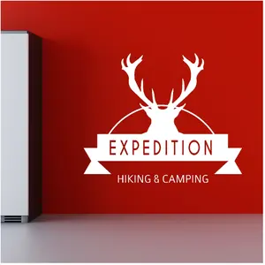 Sticker Expedition hiking & camping pas cher