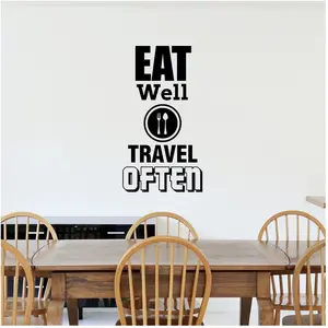 Ambiance-sticker Sticker cuisine Eat well travel oftenVendu parambiance-sticker