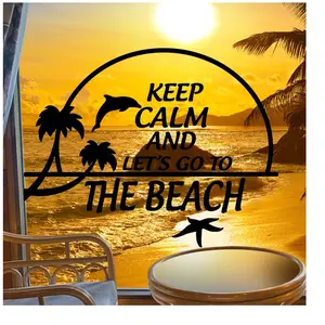 Ambiance-sticker Sticker Keep calm and let's go to the beachVendu parambiance-sticker