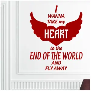 Ambiance-sticker Sticker I wanna take my heart to the endVendu parambiance-sticker