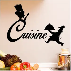 Sticker cuisine Silhouette chef de cuisineVendu parambiance-sticker
