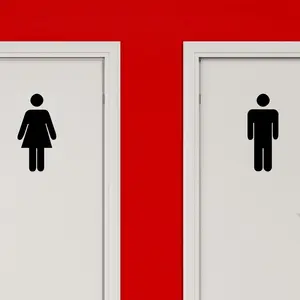Sticker Silouhette homme et femmeVendu parambiance-sticker