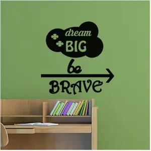 Sticker Dream big be braveVendu parambiance-sticker