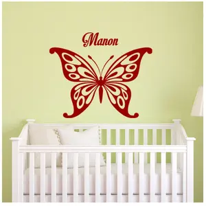 Ambiance-sticker Sticker prénom personnalisable Papillon épanouisVendu parambiance-sticker