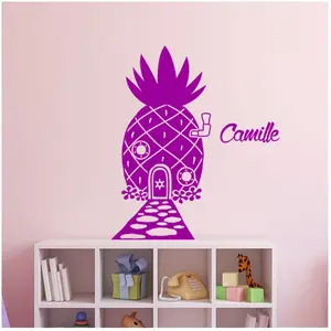 Ambiance-sticker Sticker prénom personnalisable Maison ananasVendu parambiance-sticker