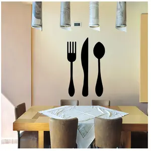 Ambiance-sticker Sticker cuisine Fourchette Couteau de table et cuillèreVendu parambiance-sticker