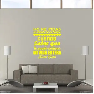 Ambiance-sticker Sticker citation pidas un minuto ... - Paolo Coelho decoration pas cher