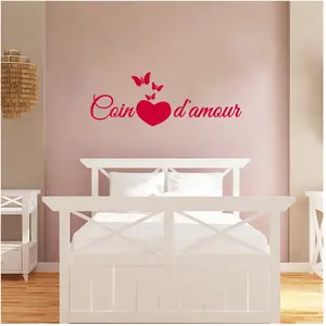 Ambiance-sticker Sticker citation chambre Coin d'amourVendu parambiance-sticker