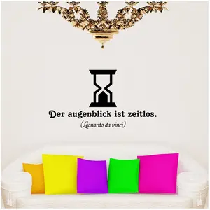 Ambiance-sticker Sticker Der augenblick ist zeitlos (Leonardo da Vinci) pas cher