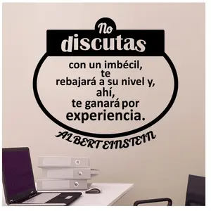Ambiance-sticker Sticker citation no discutas ... - Albert EinsteinVendu parambiance-sticker