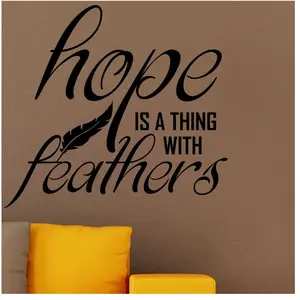 Ambiance-sticker Sticker citation Hope is a things with feathersVendu parambiance-sticker