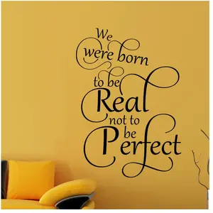 Ambiance-sticker Sticker citation Real not to be perfectVendu parambiance-sticker