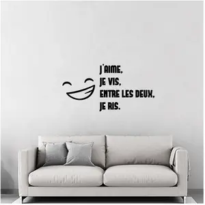 Ambiance-sticker Sticker citation J'aime, je vis, entre les deux ...Vendu parambiance-sticker