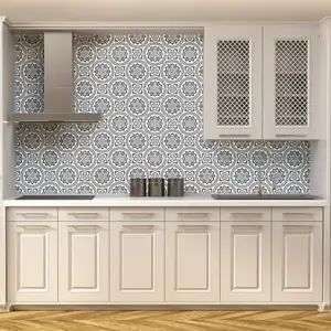 Ambiance-sticker 15 stickers carrelages azulejos nuance de gris baroqueVendu parambiance-sticker