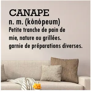 Ambiance-sticker Sticker citation Canapé: Petite tranche de painVendu parambiance-sticker
