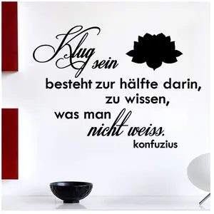 Ambiance-sticker Sticker citation cuisine Klug sein besteht - KonficiusVendu parambiance-sticker