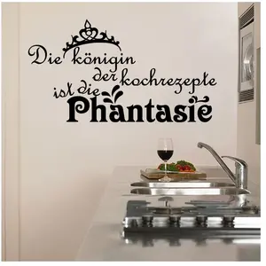 Ambiance-sticker Sticker citation cuisine Die königin der kochrezepteVendu parambiance-sticker