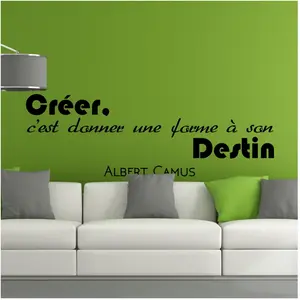 Ambiance-sticker Sticker citation Donner une force a son destin - Albert CamusVendu parambiance-sticker