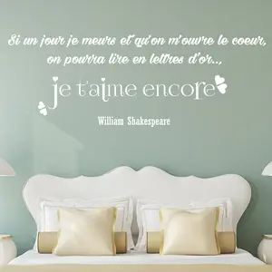 Ambiance-sticker Sticker citation Je t'aime encore ... William ShakespeareVendu parambiance-sticker