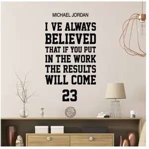 Ambiance-sticker Sticker citation I ve always believed ... Michael JordanVendu parambiance-sticker