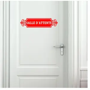 Ambiance-sticker Sticker porte salle d'attente pas cher