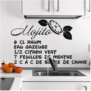 Ambiance-sticker Sticker cuisine recette Mojito Eau gazeuseVendu parambiance-sticker