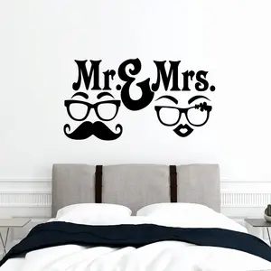 Ambiance-sticker Sticker citation mr and mrs pas cher