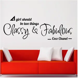 Ambiance-sticker Sticker citation girl should be two things pas cher