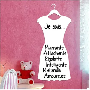 Ambiance-sticker Sticker tableau blanc Robe de femmeVendu parambiance-sticker