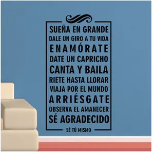 Sticker citation Suena en grande dale un giro a tu vidaVendu parambiance-sticker