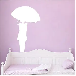 Ambiance-sticker Sticker tableau blanc Femme avec un parapluieVendu parambiance-sticker