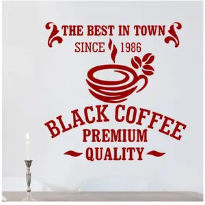 Ambiance-sticker Sticker The best house in town Black coffee since 1986Vendu parambiance-sticker