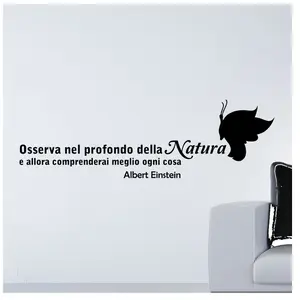 Ambiance-sticker Sticker Osserva nel profondo della Natura - Albert EinsteinVendu parambiance-sticker