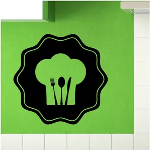 Ambiance-sticker Sticker cuisine Toque et couvertVendu parambiance-sticker