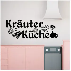 Ambiance-sticker Sticker citation cuisine Kräuter kücheVendu parambiance-sticker