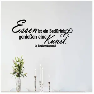 Ambiance-sticker Sticker citation cuisine Essen ist ein - La rochenfoucauldVendu parambiance-sticker